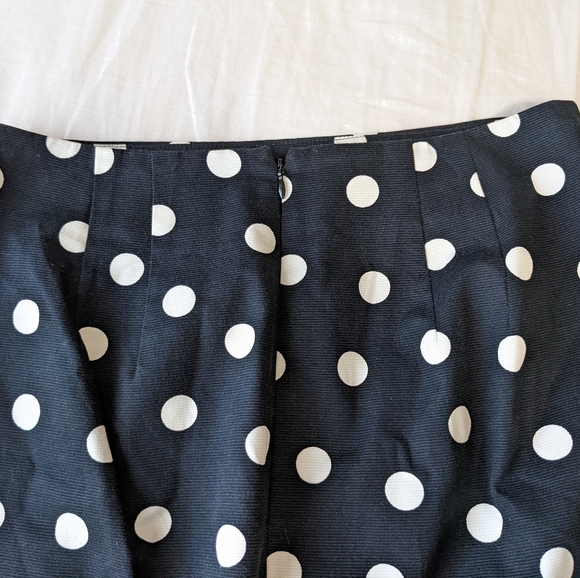 Ann Taylor polka dot Pencil Skirt size 4 Black and White - Picture 8 of 10